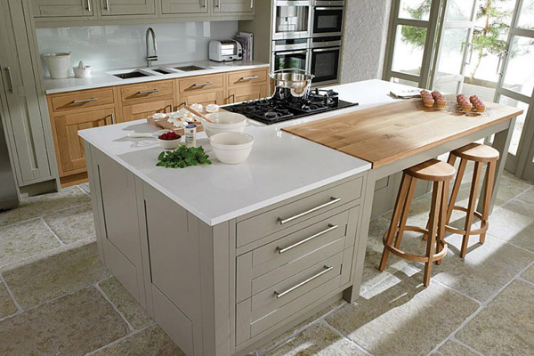 engineered quartz and wood countertop rate