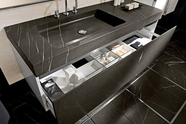 honed surface nero marquina marble 