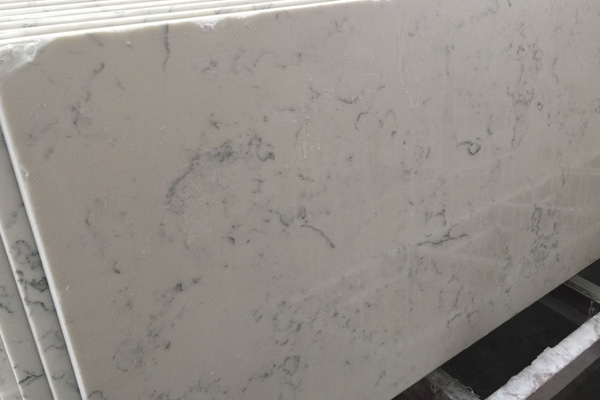 Carrara white marble quartz stone 