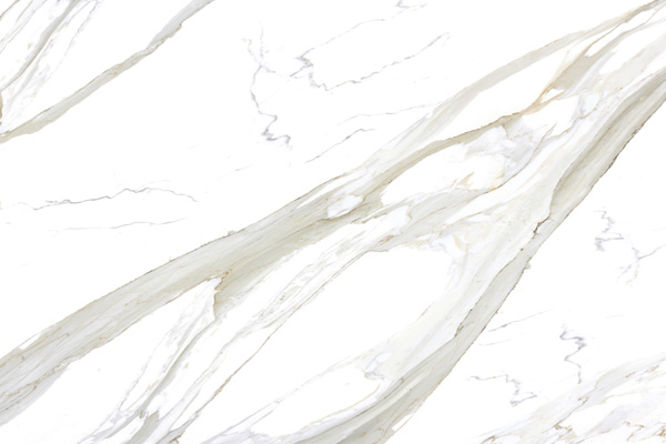 Calacatta white marble engineered stone 