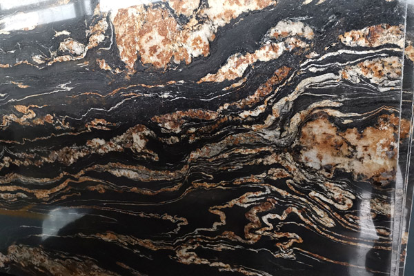 black and gold granite slab price 