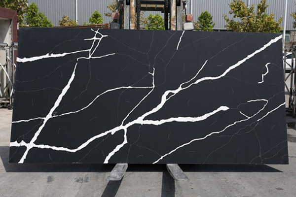 black quartz slab countertop 