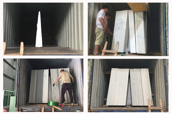 how to load quartz slabs in container 