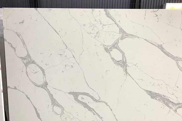natural marble vein quartz slab 