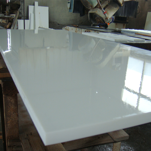 panel de piedra de cristal blanco