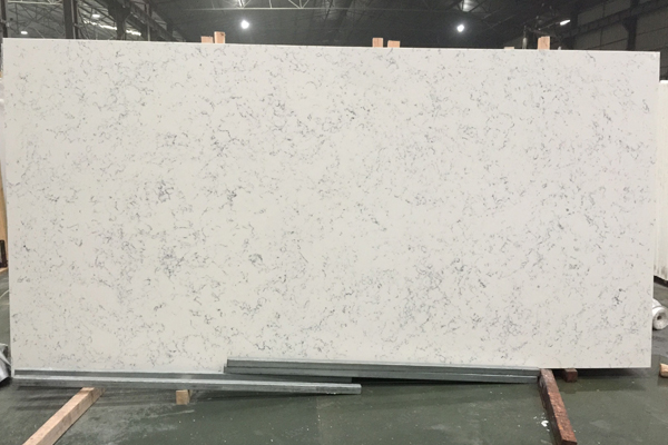 popular Carrara white quartz slab supplier 