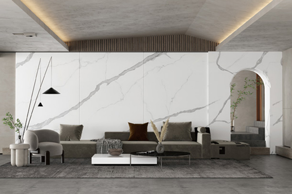 private house design sintered stone wall 