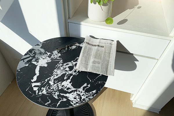 cafe small size corner table supplier 