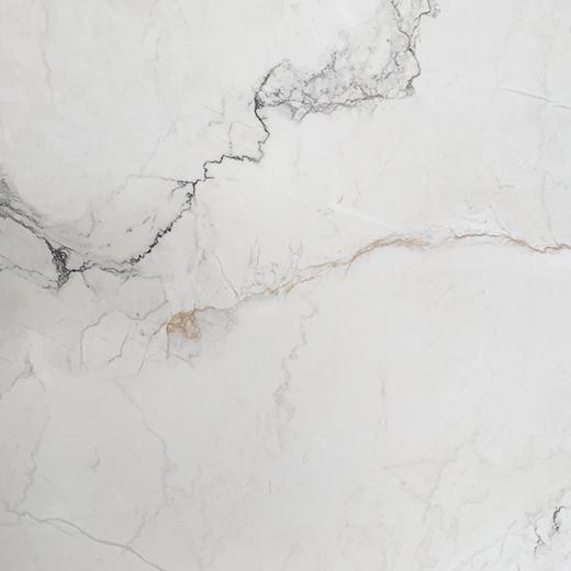 Skin surface sintered stone slab