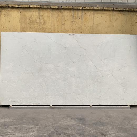 Losa de cuarzo blanco translúcido de fábrica china