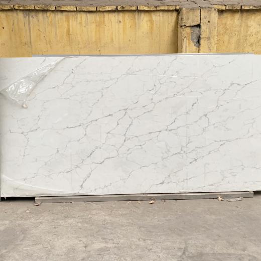 Losa de cuarzo blanco duradero