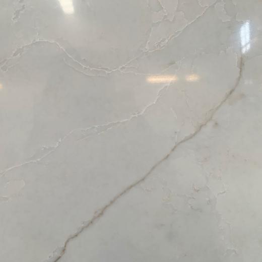 white jade-like quartz surface slab